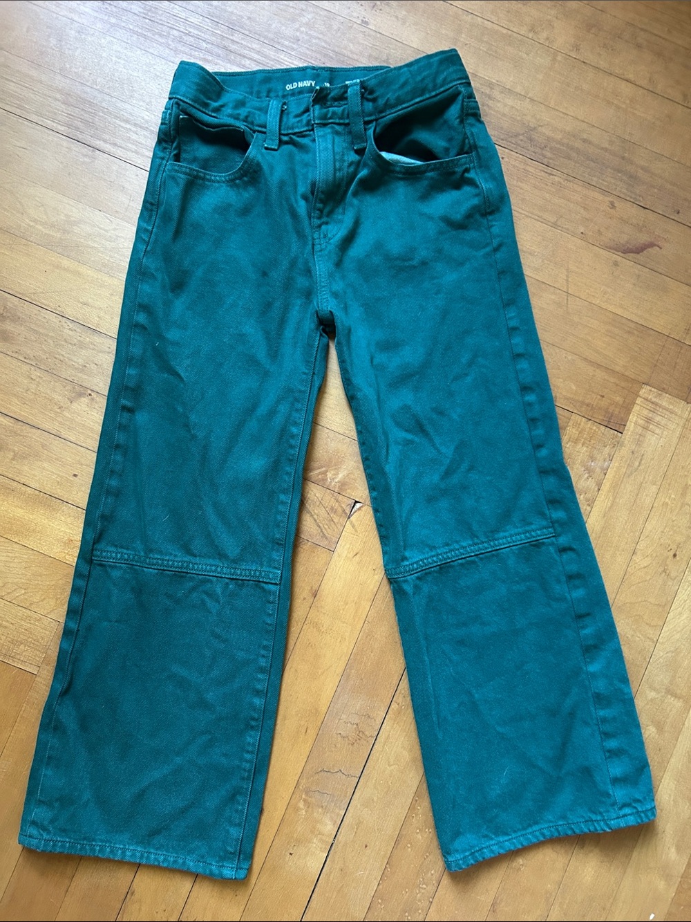 Old Navy Girls Teal Wide-Leg Jeans